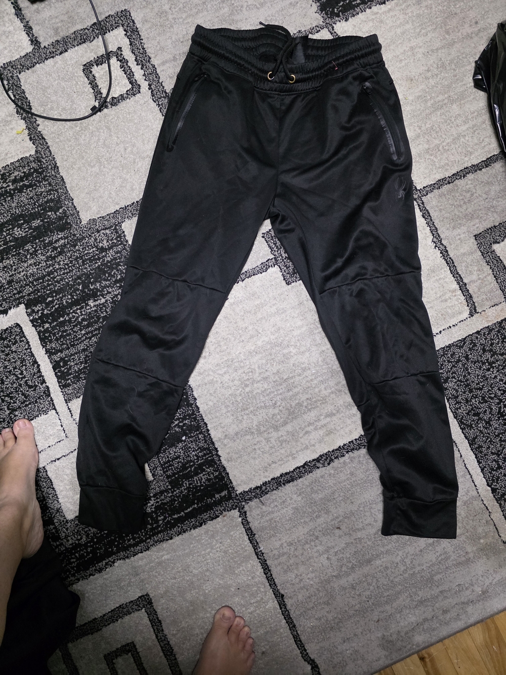 Spyder Black Men’s Performance Joggers with Zipper Pockets